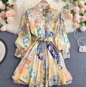 Fit & Flare Belted Dress